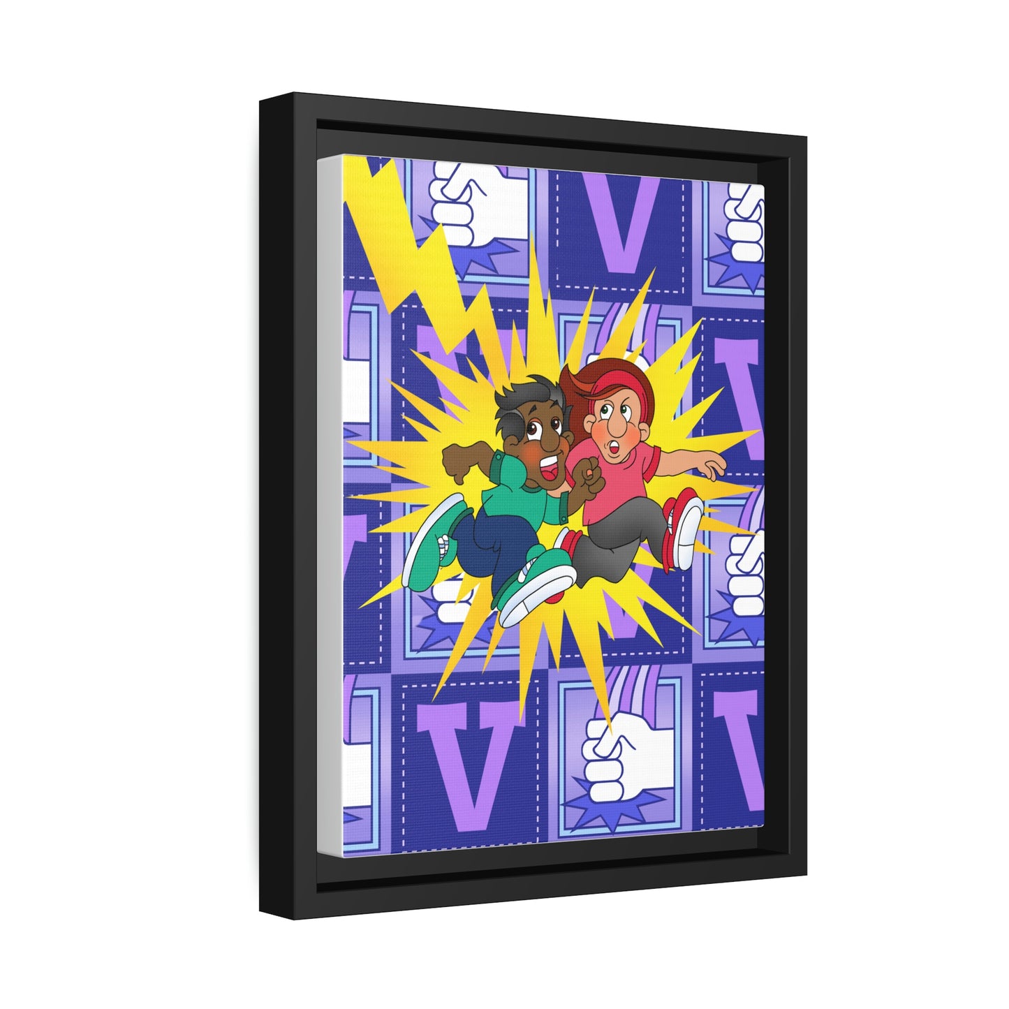 The Bible as Simple as ABC V Matte Canvas, Black Frame