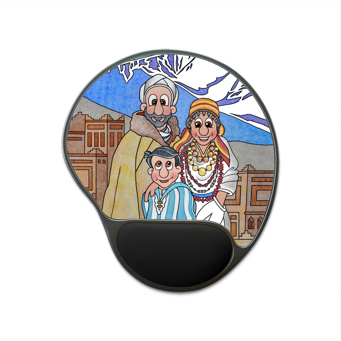 The Stone at the Door Mouse Pad With Wrist Rest