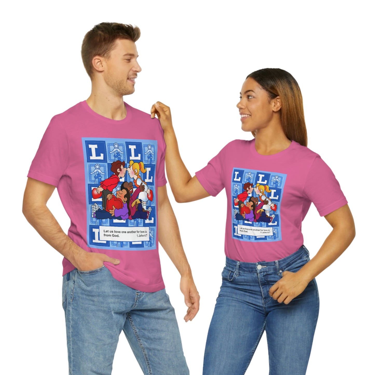 The Bible as Simple as ABC L Unisex Jersey Short Sleeve Tee