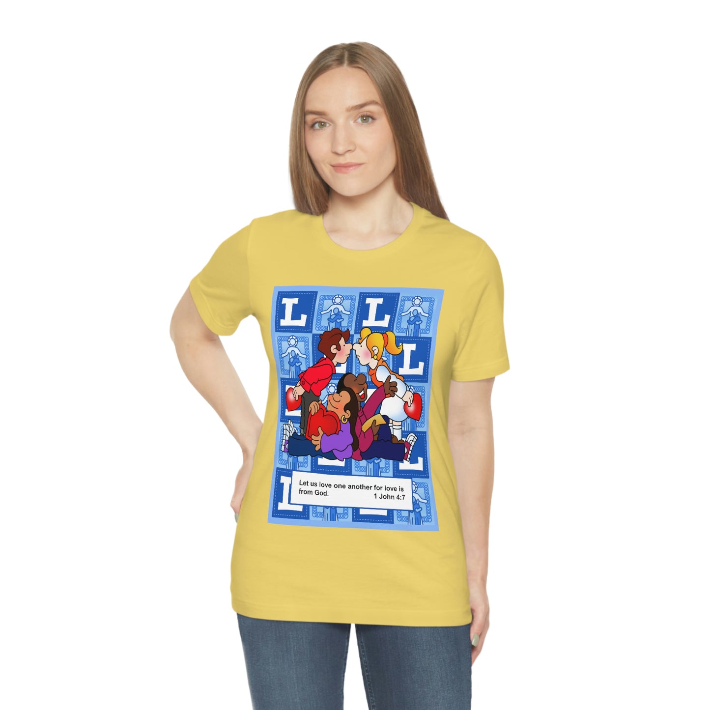 The Bible as Simple as ABC L Unisex Jersey Short Sleeve Tee