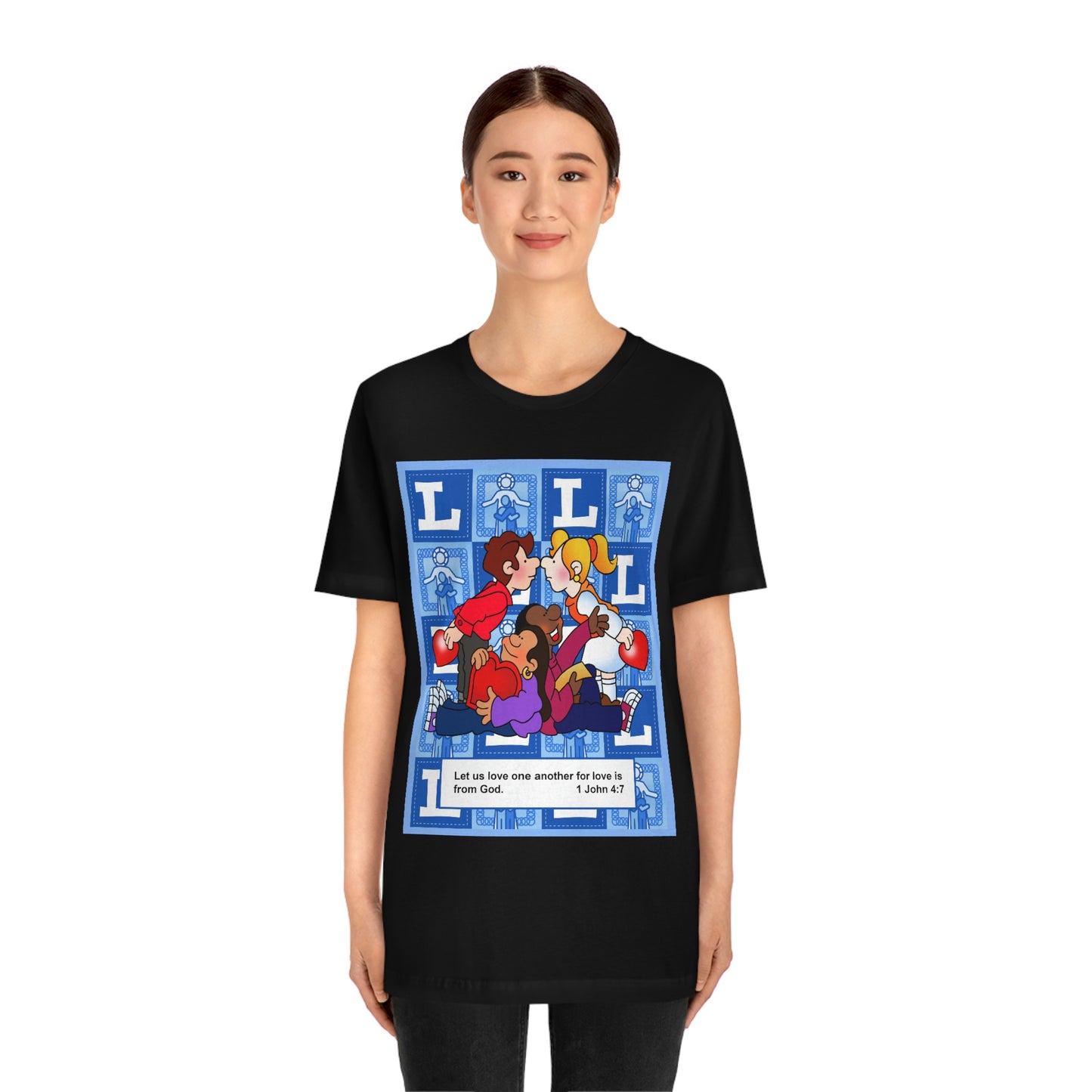 The Bible as Simple as ABC L Unisex Jersey Short Sleeve Tee