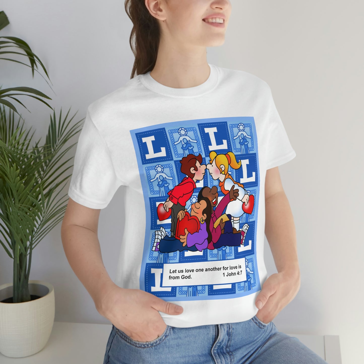 The Bible as Simple as ABC L Unisex Jersey Short Sleeve Tee