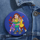 Triple Gratitude with Assorted Monsters Custom Pin Buttons