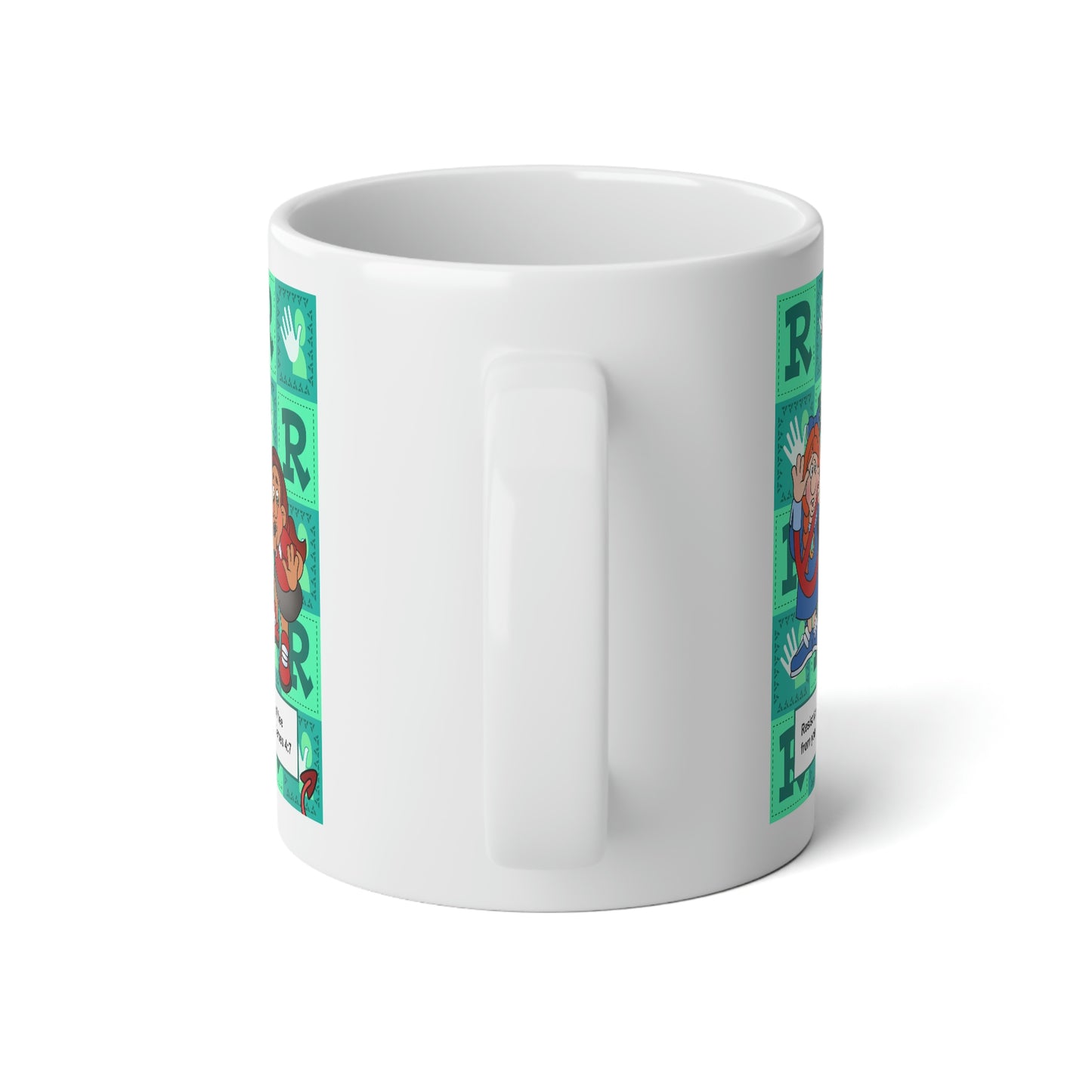 The Bible as Simple as ABC R Jumbo Mug, 20oz