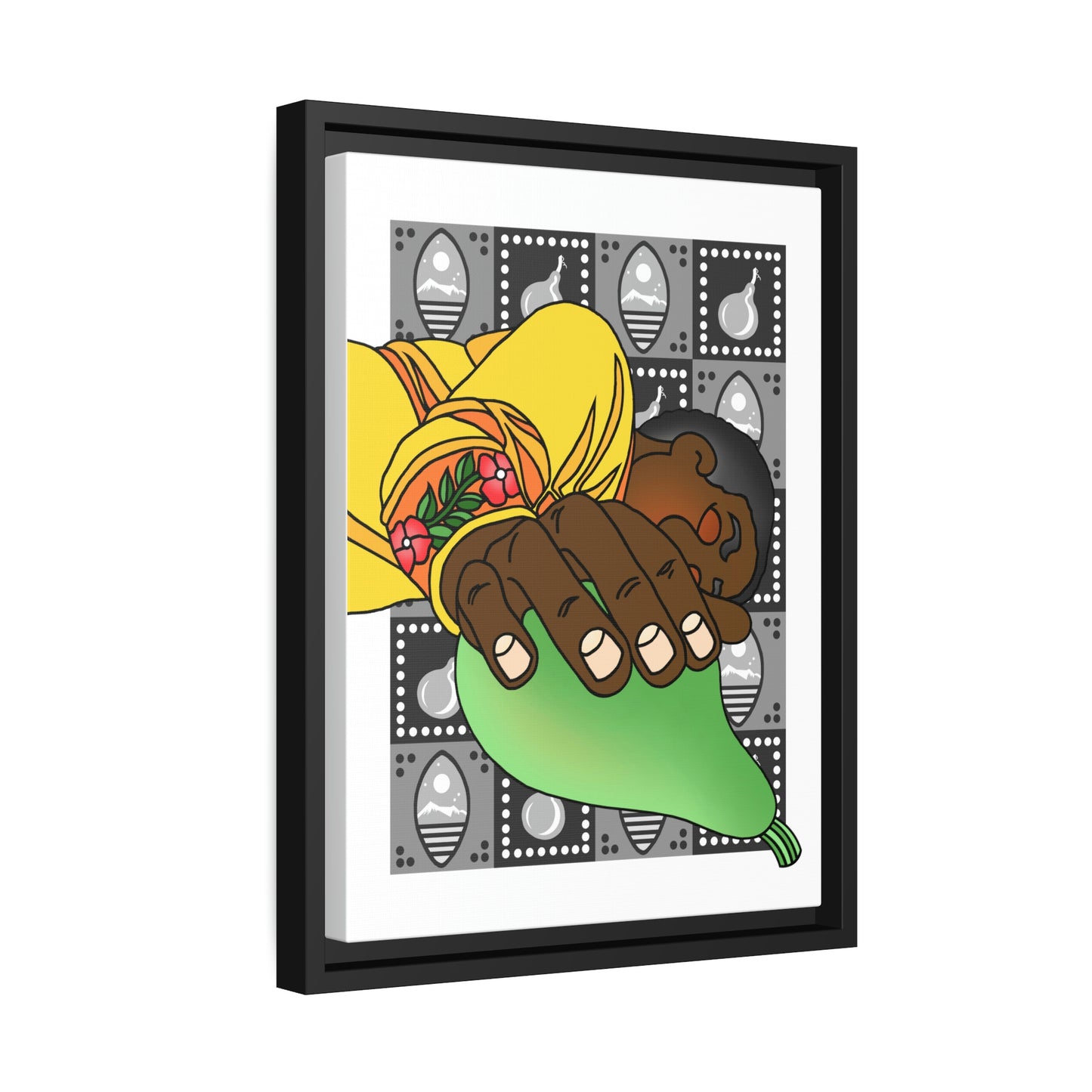 The Day that Goso Fell Matte Canvas, Black Frame