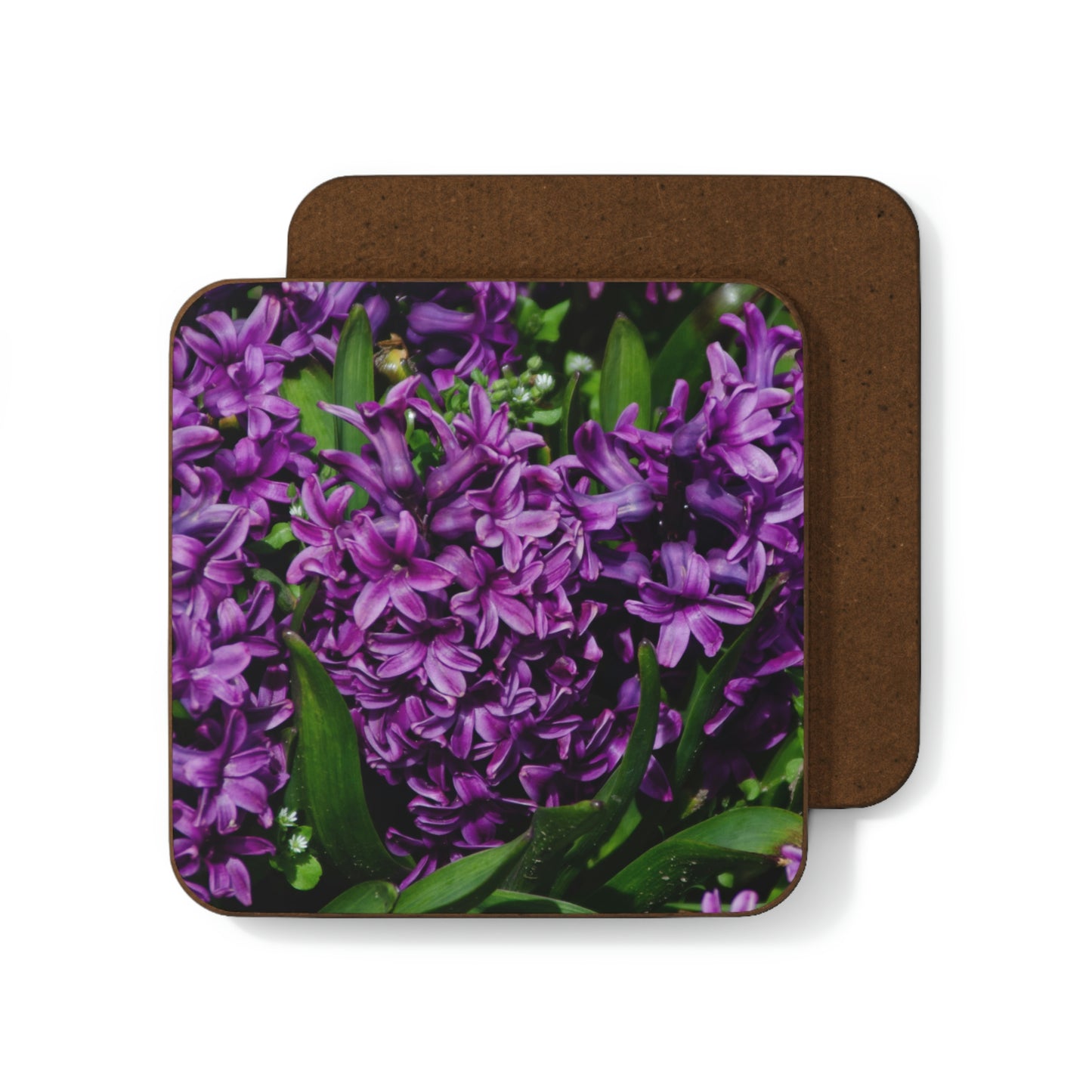 Flowers 21 Hardboard Back Coaster