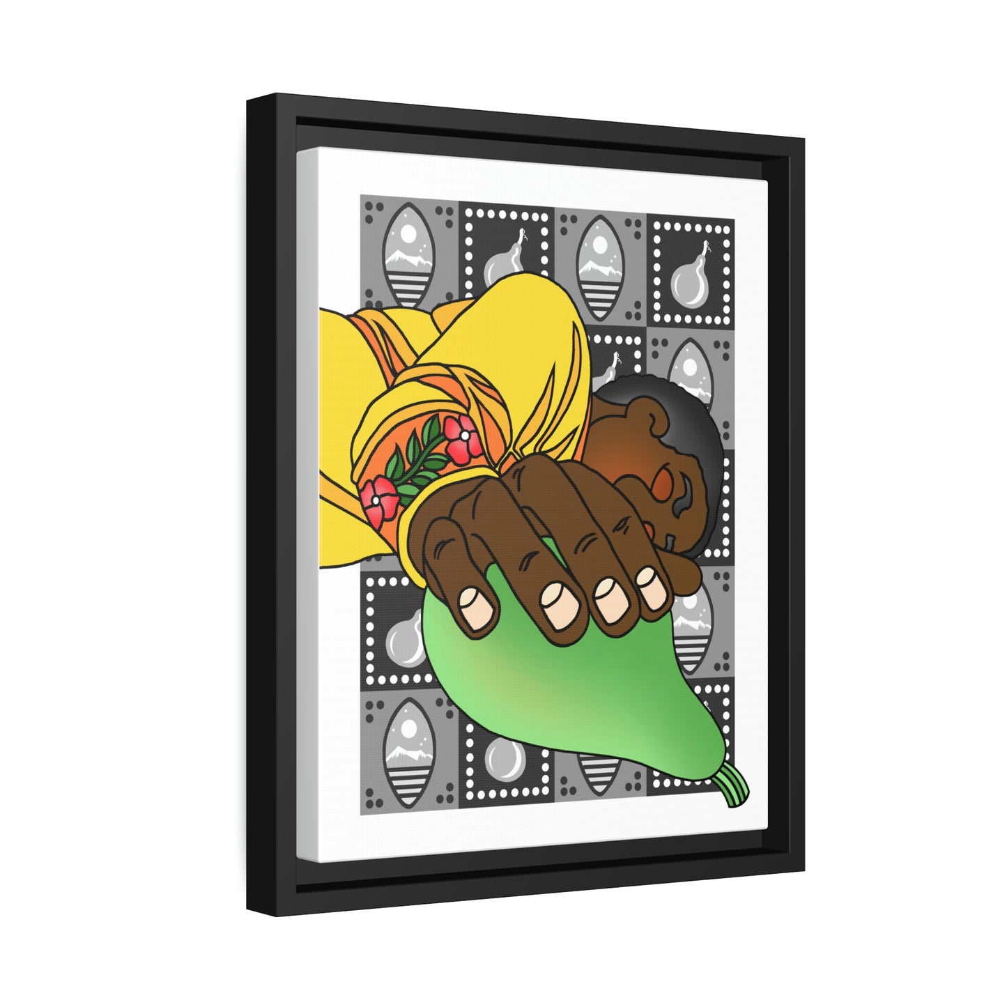 The Day that Goso Fell Matte Canvas, Black Frame