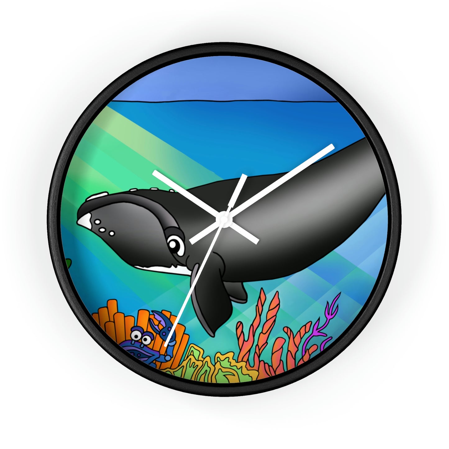 Gray Whale Wall Clock