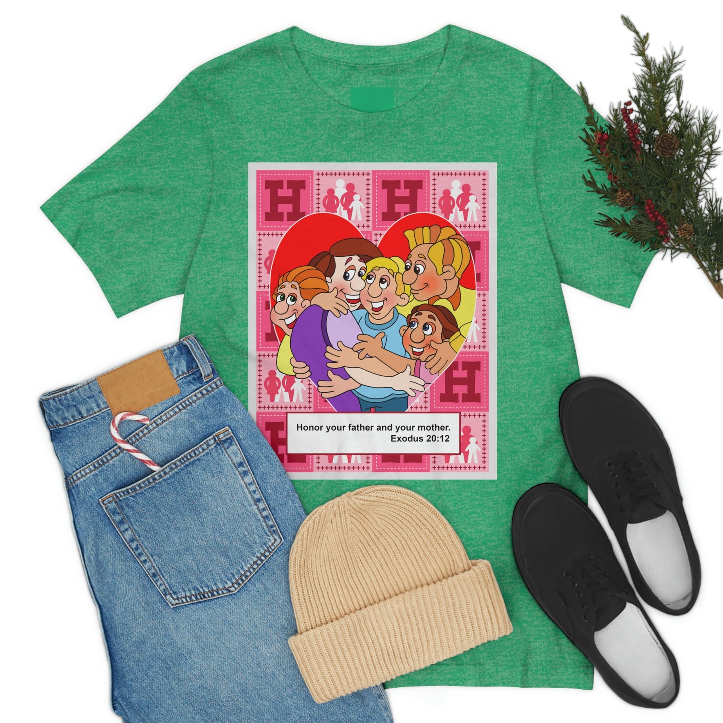 The Bible as Simple as ABC H Unisex Jersey Short Sleeve Tee