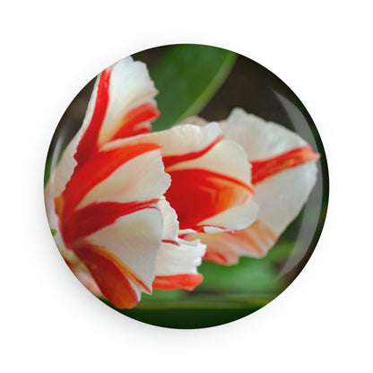 Flowers 06 Button Magnet, Round (1 & 10 pcs)