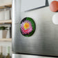 Flowers 25 Button Magnet, Round (1 & 10 pcs)