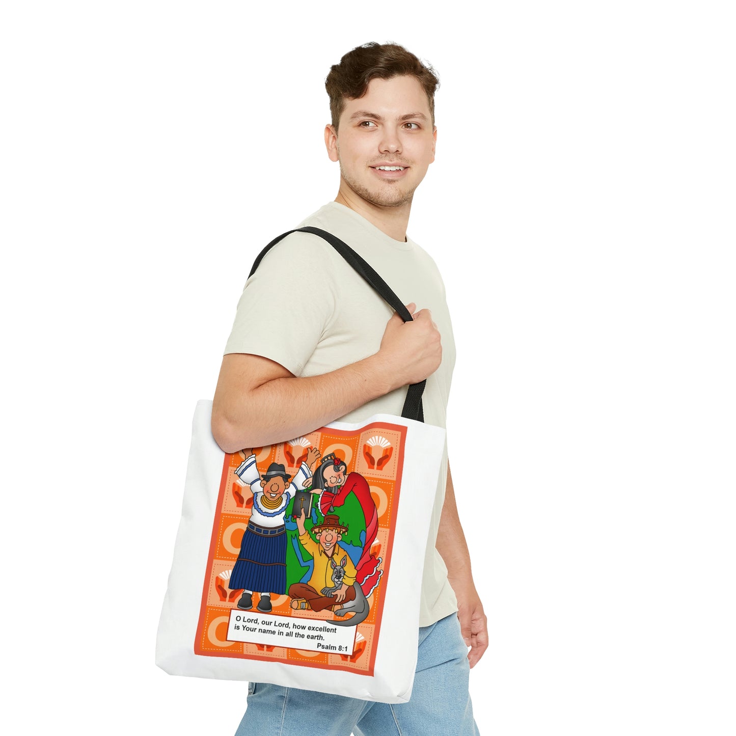 The Bible as Simple as ABC O AOP Tote Bag