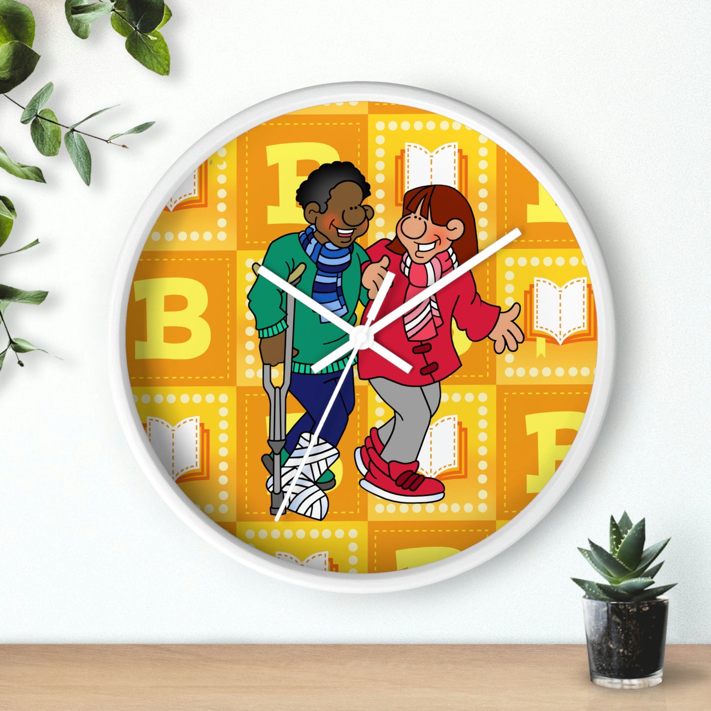 The Bible as Simple as ABC B Wall Clock