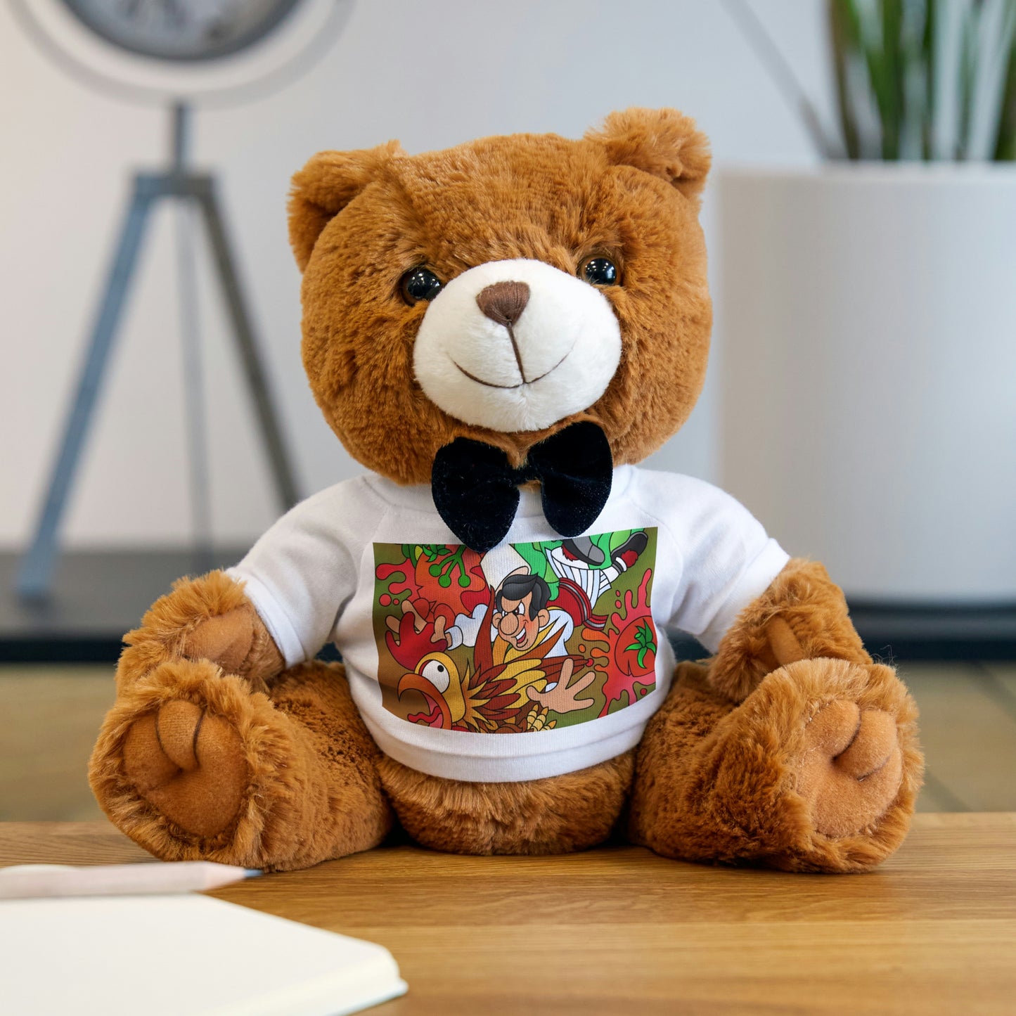 The Half Rooster!! Teddy Bear with T-Shirt