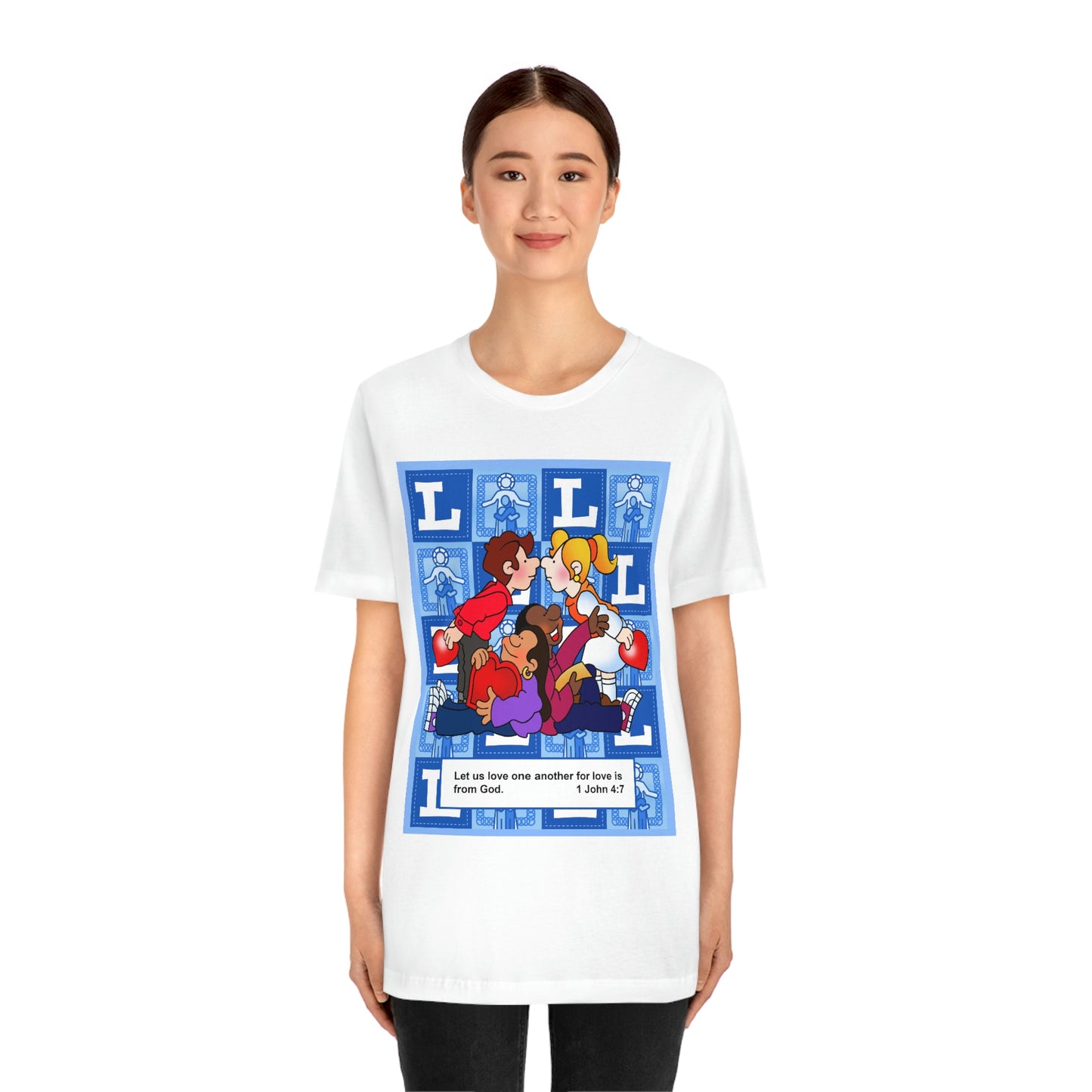 The Bible as Simple as ABC L Unisex Jersey Short Sleeve Tee