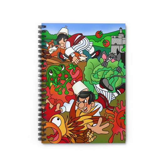 The Half Rooster! Spiral Notebook - Ruled Line