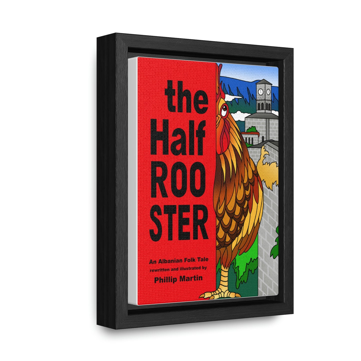 The Half Rooster Gallery Canvas Wraps, Vertical Frame