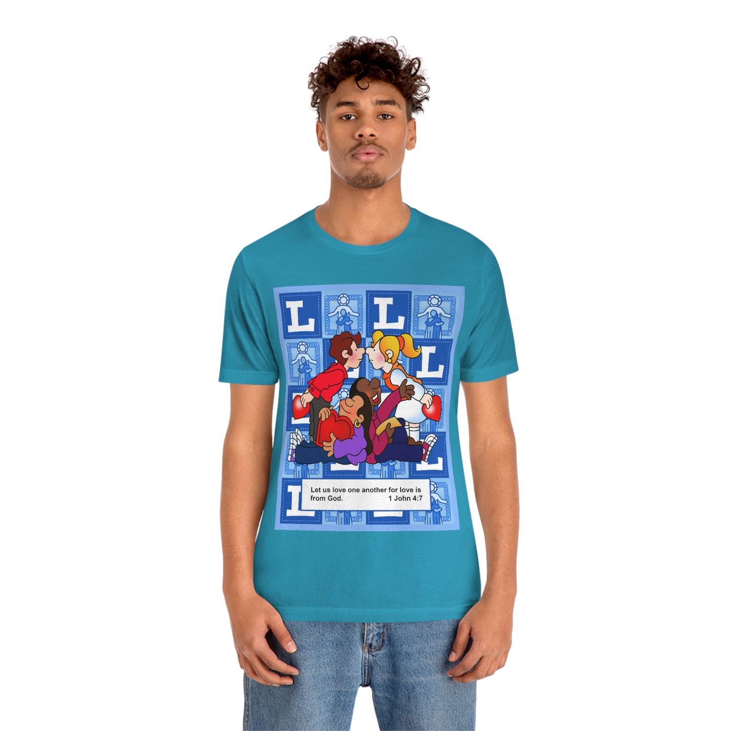 The Bible as Simple as ABC L Unisex Jersey Short Sleeve Tee