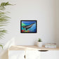 Gray Whale Matte Canvas, Black Frame