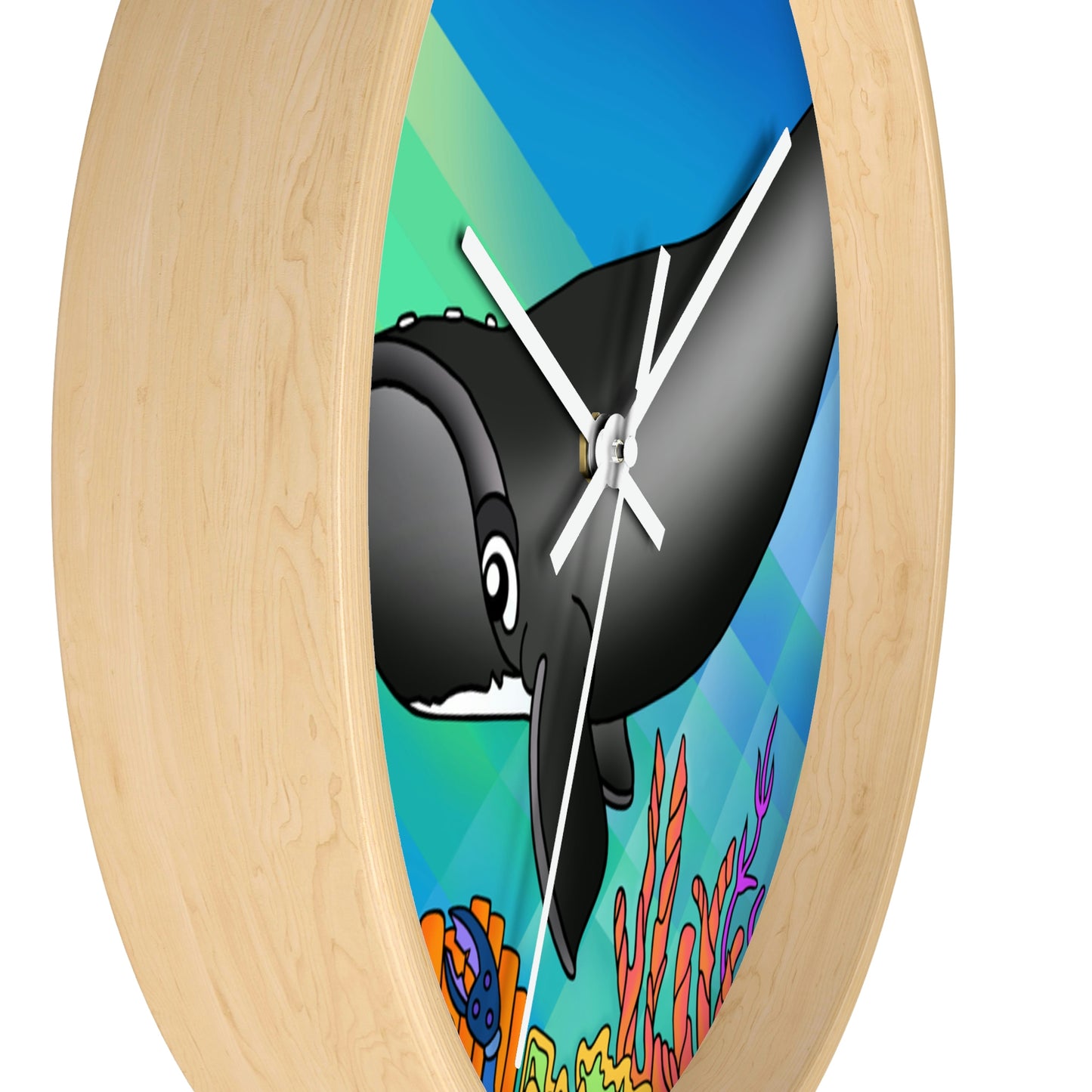 Gray Whale Wall Clock
