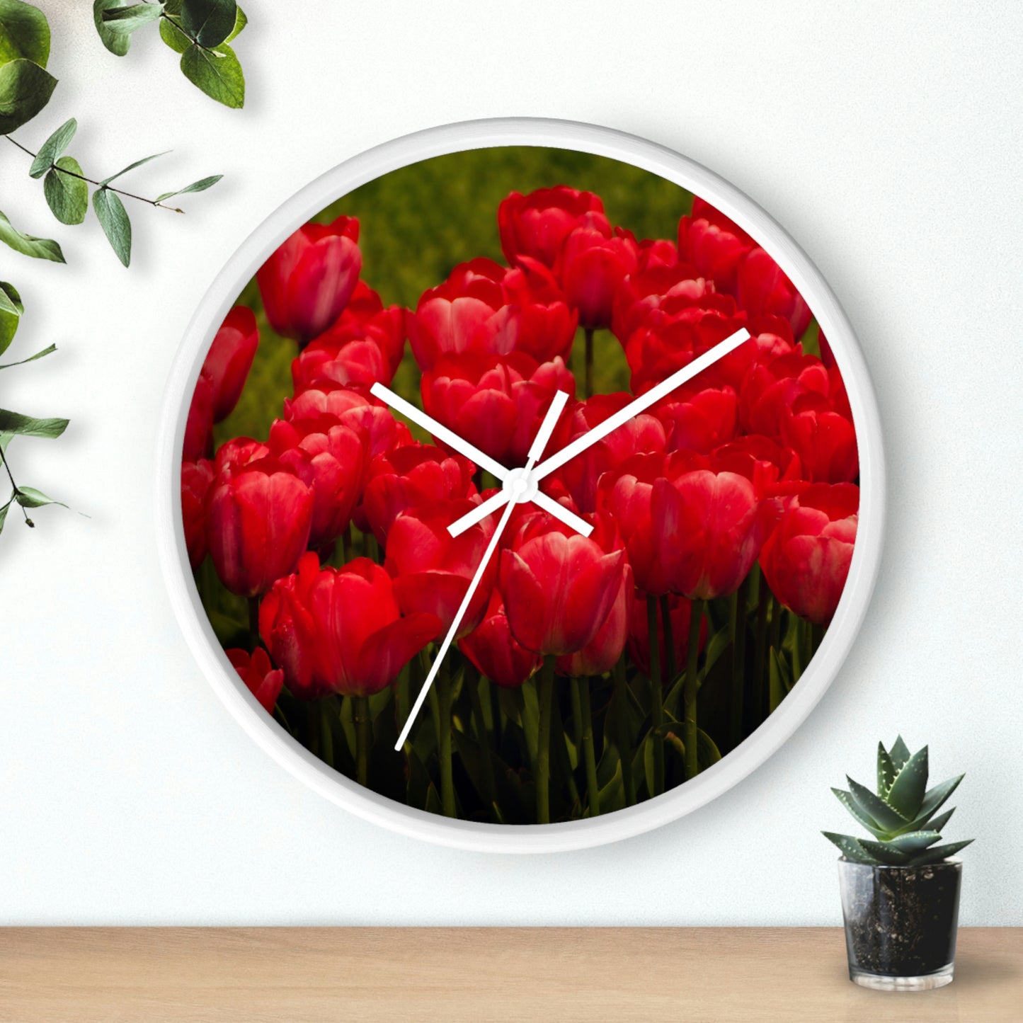 Flowers 21 Wall Clock