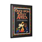 Once Upon West Africa!! Matte Canvas, Black Frame