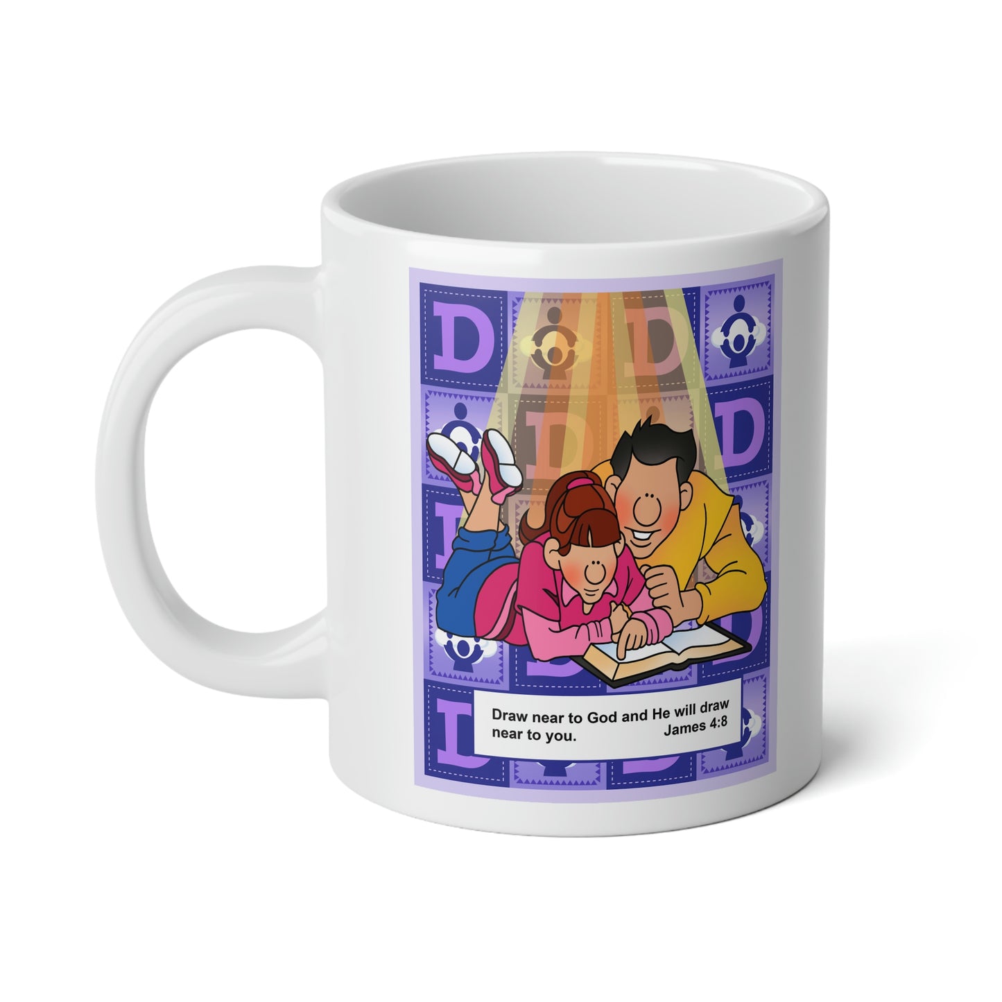 The Bible as Simple as ABC D Jumbo Mug, 20oz