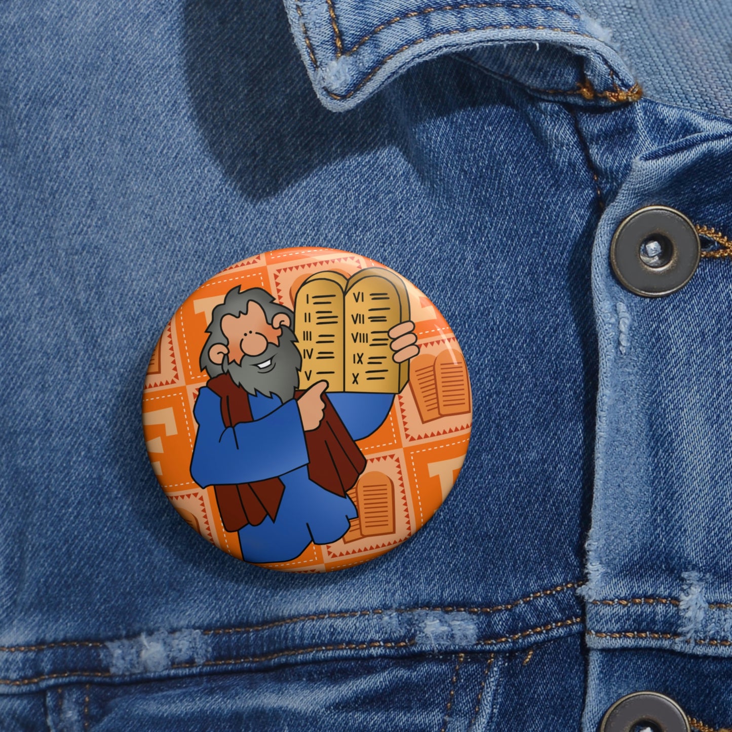 The Bible as Simple as ABC F Custom Pin Buttons