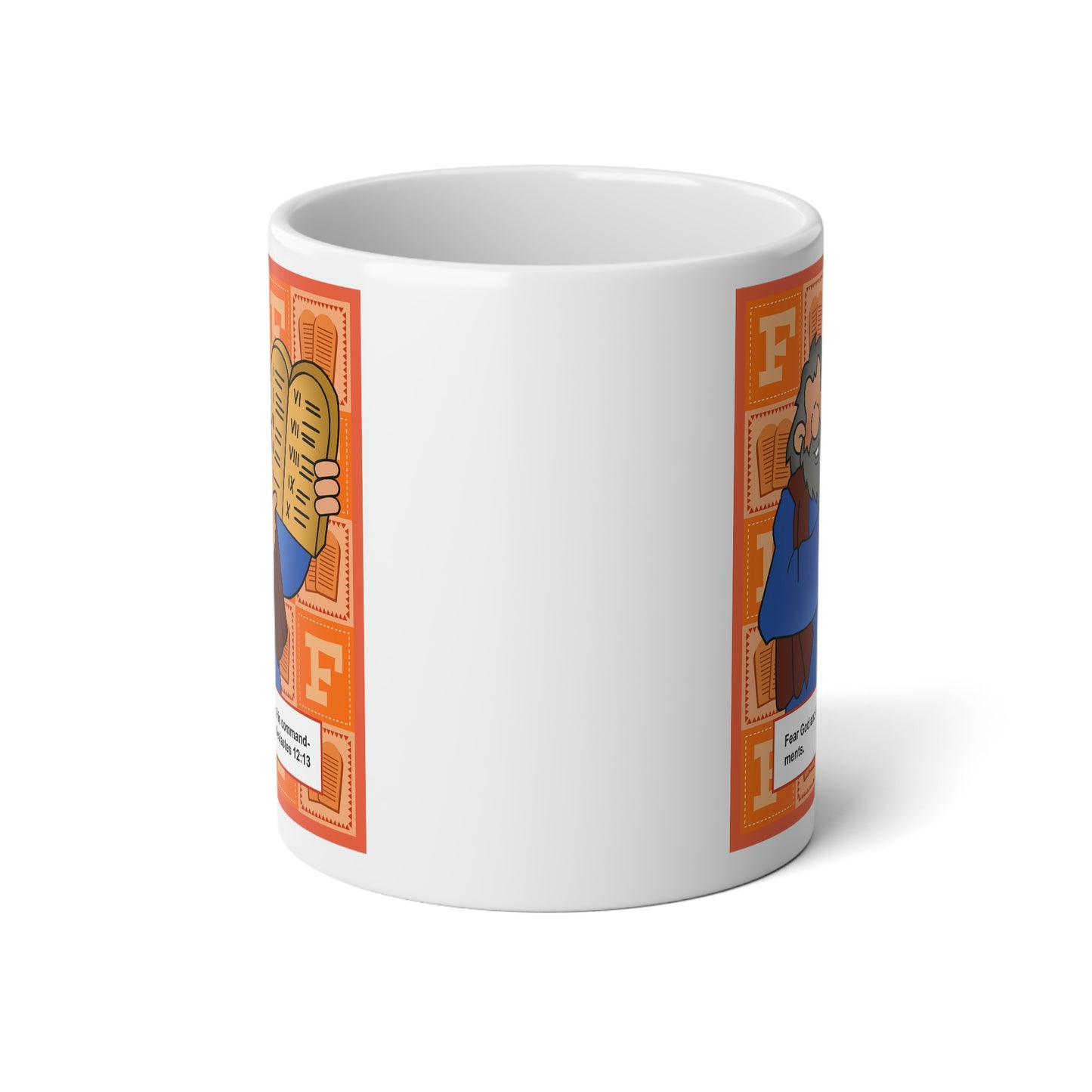 The Bible as Simple as ABC F Jumbo Mug, 20oz