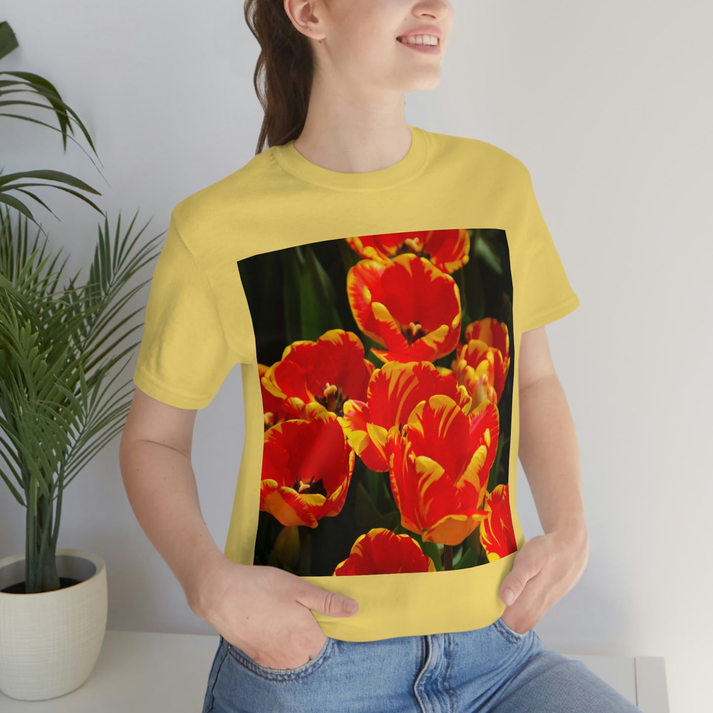 Flowers 19 Unisex Jersey Short Sleeve Tee