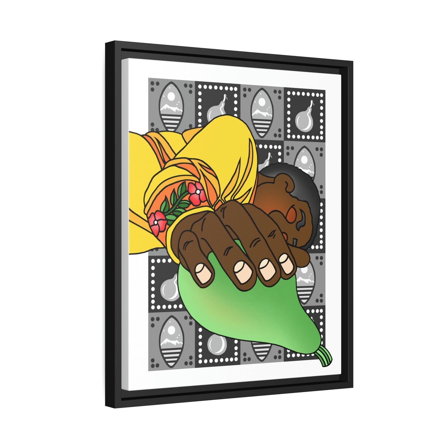 The Day that Goso Fell Matte Canvas, Black Frame