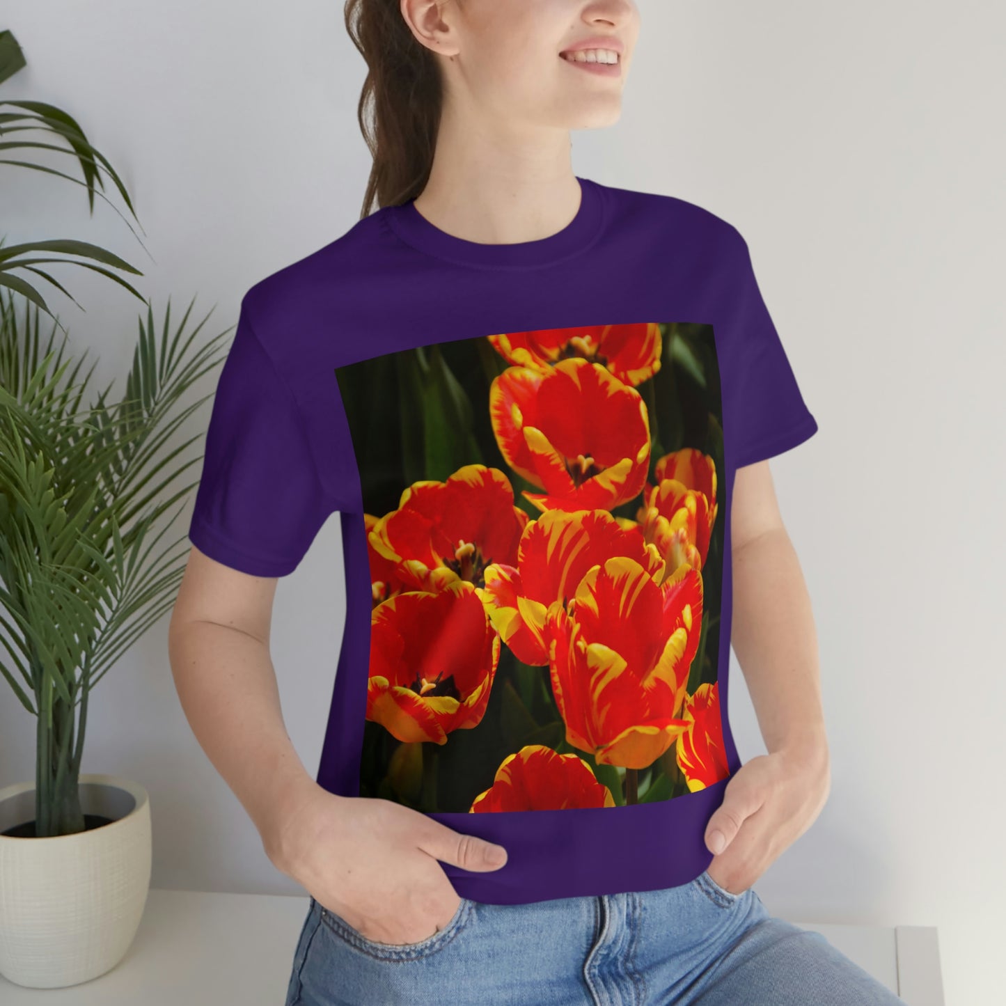 Flowers 19 Unisex Jersey Short Sleeve Tee