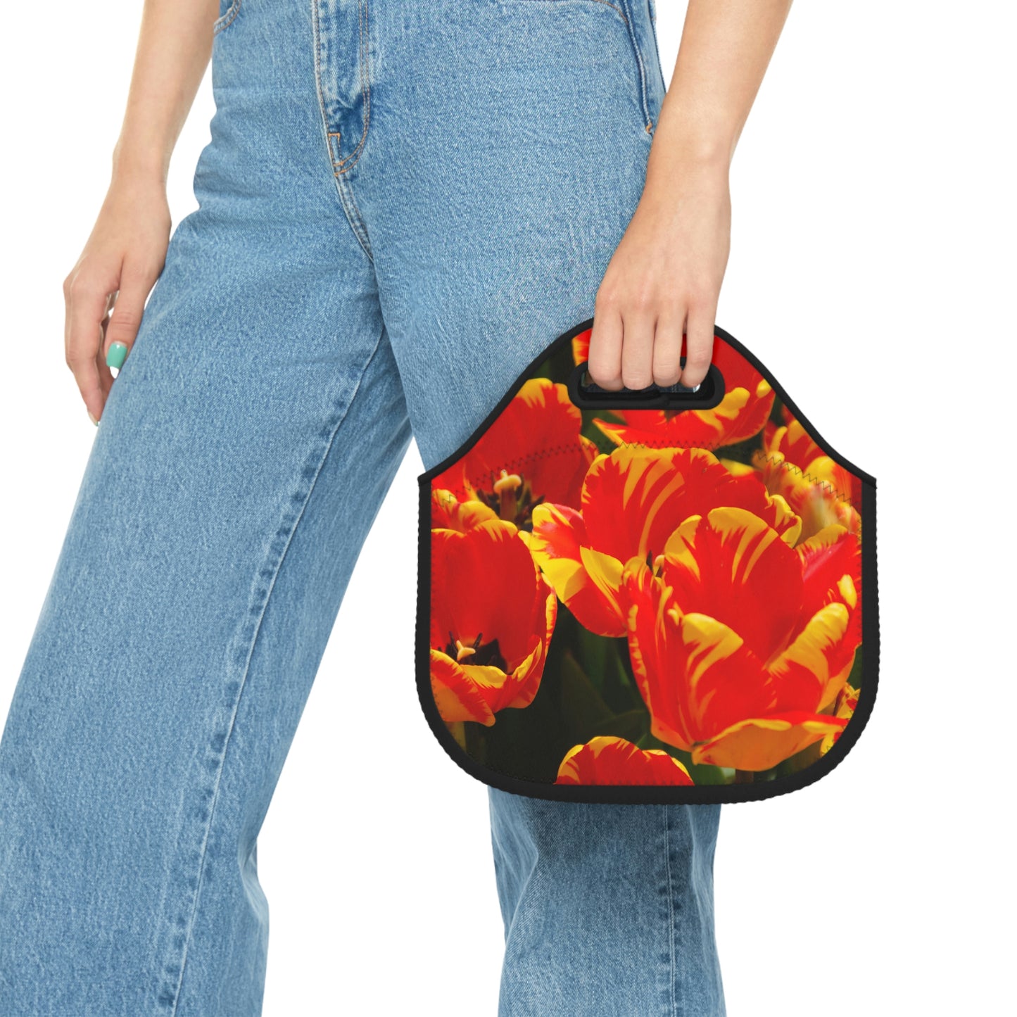 Flowers 19 Neoprene Lunch Bag