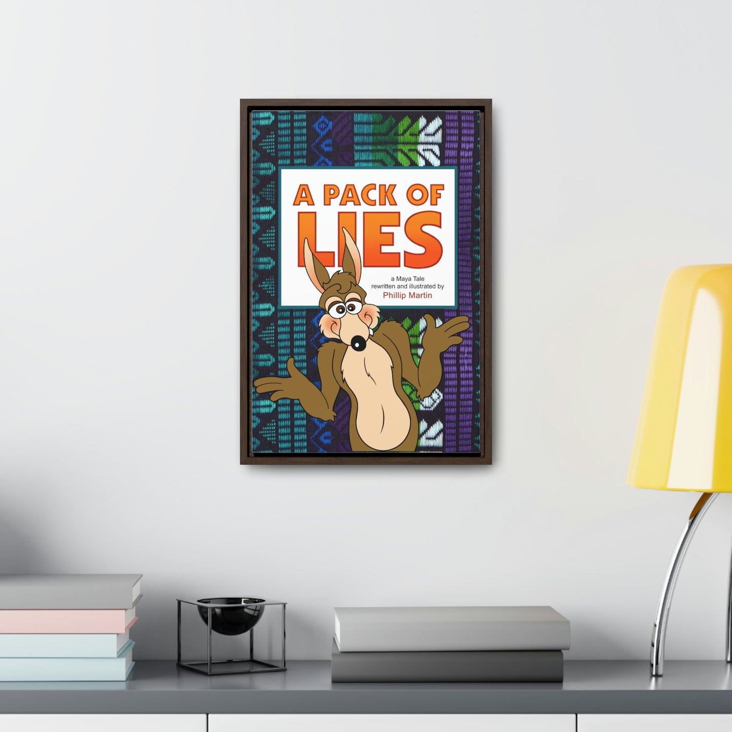 A Pack of Lies Gallery Canvas Wraps, Vertical Frame