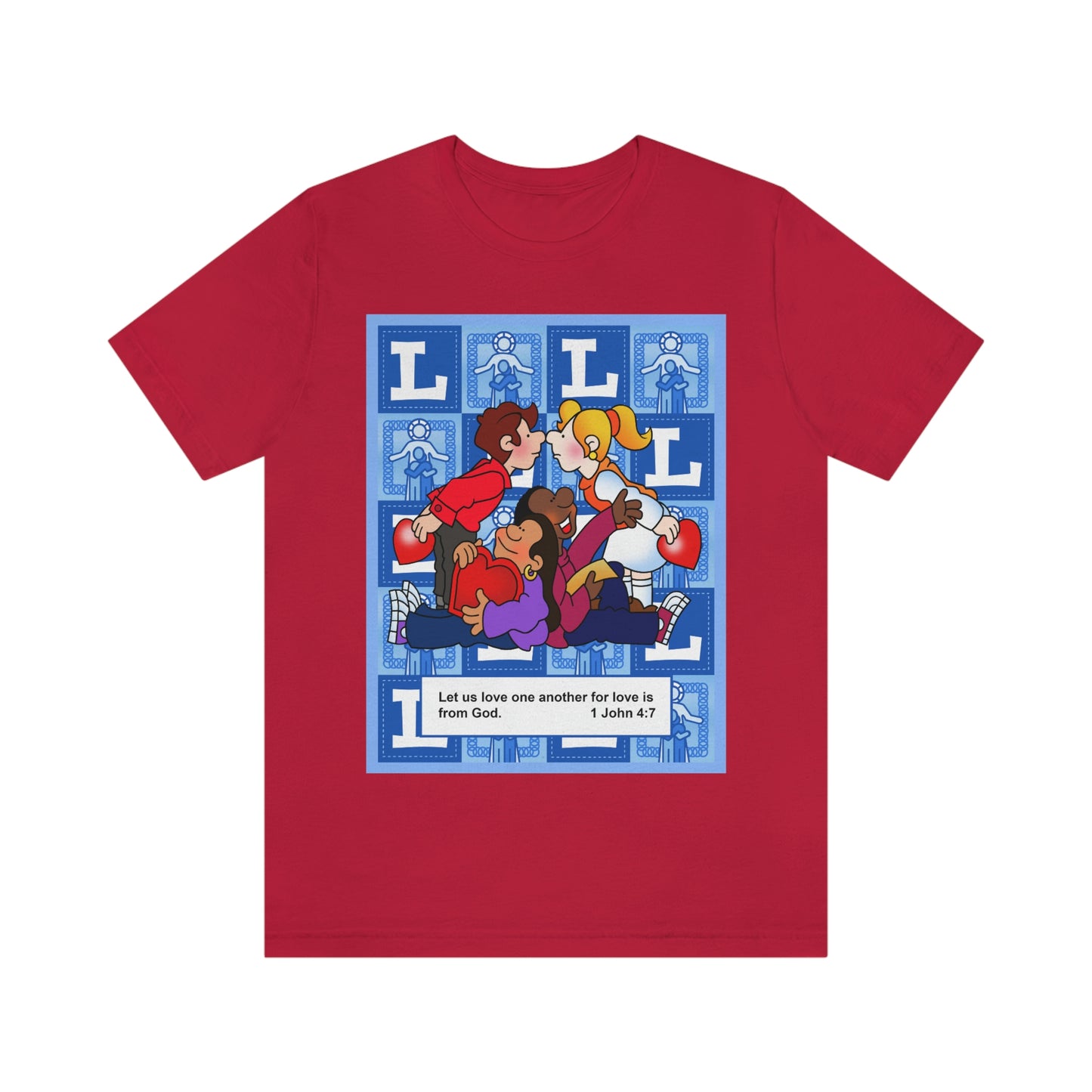 The Bible as Simple as ABC L Unisex Jersey Short Sleeve Tee