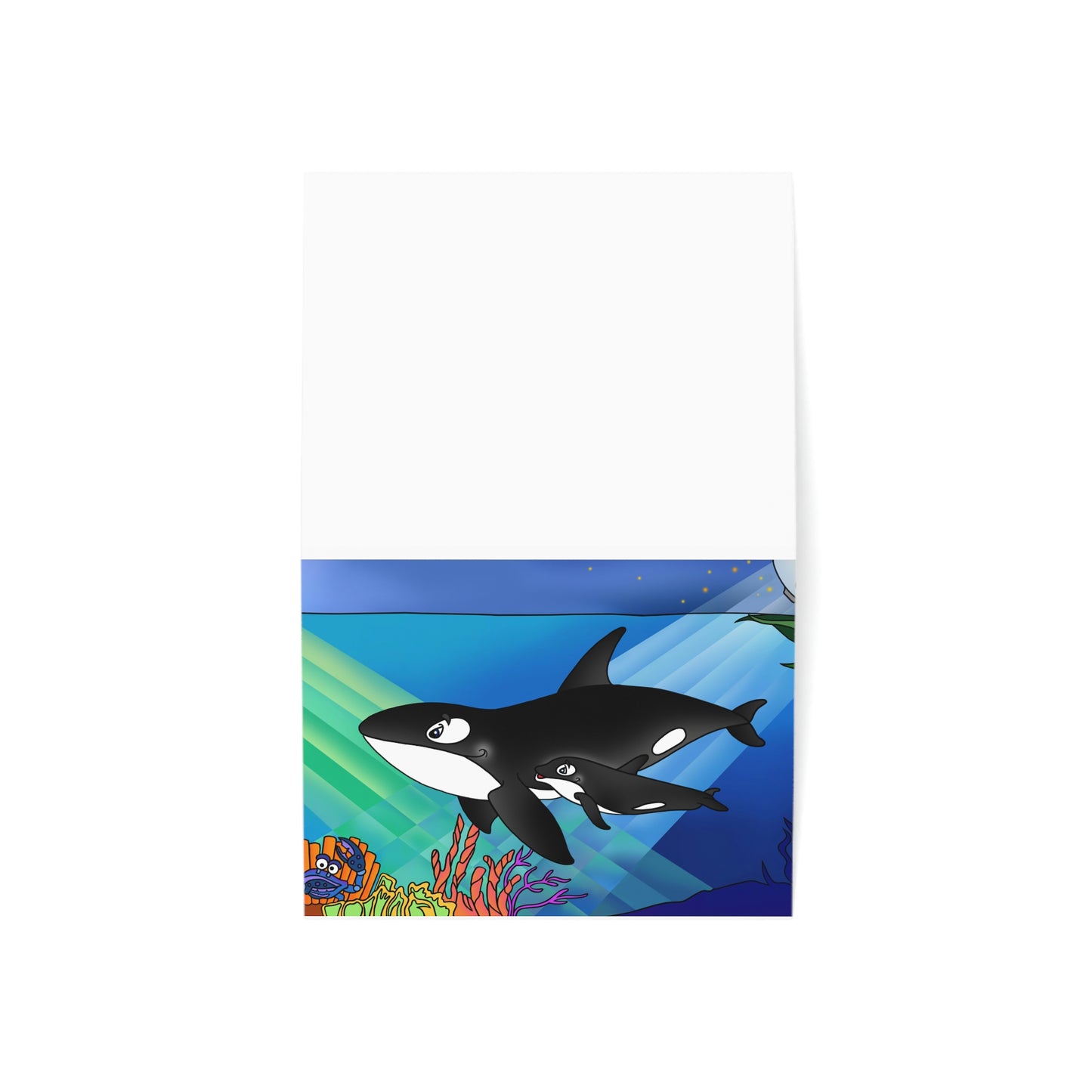 Orcas Greeting Cards (1, 10, 30, and 50pcs)