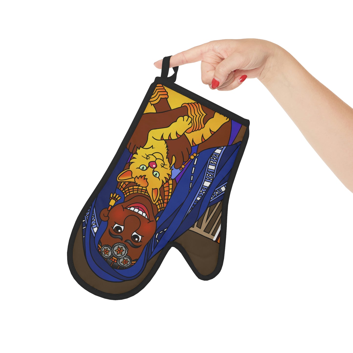 The Kitty Cat Cried Oven Glove