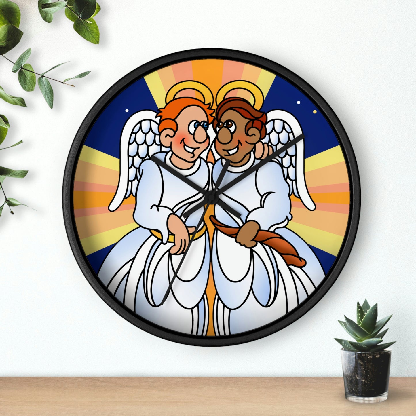 Hark and Harold Angel Sing Wall clock