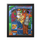 Once Upon West Africa! Matte Canvas, Black Frame