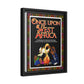 Once Upon West Africa!! Matte Canvas, Black Frame