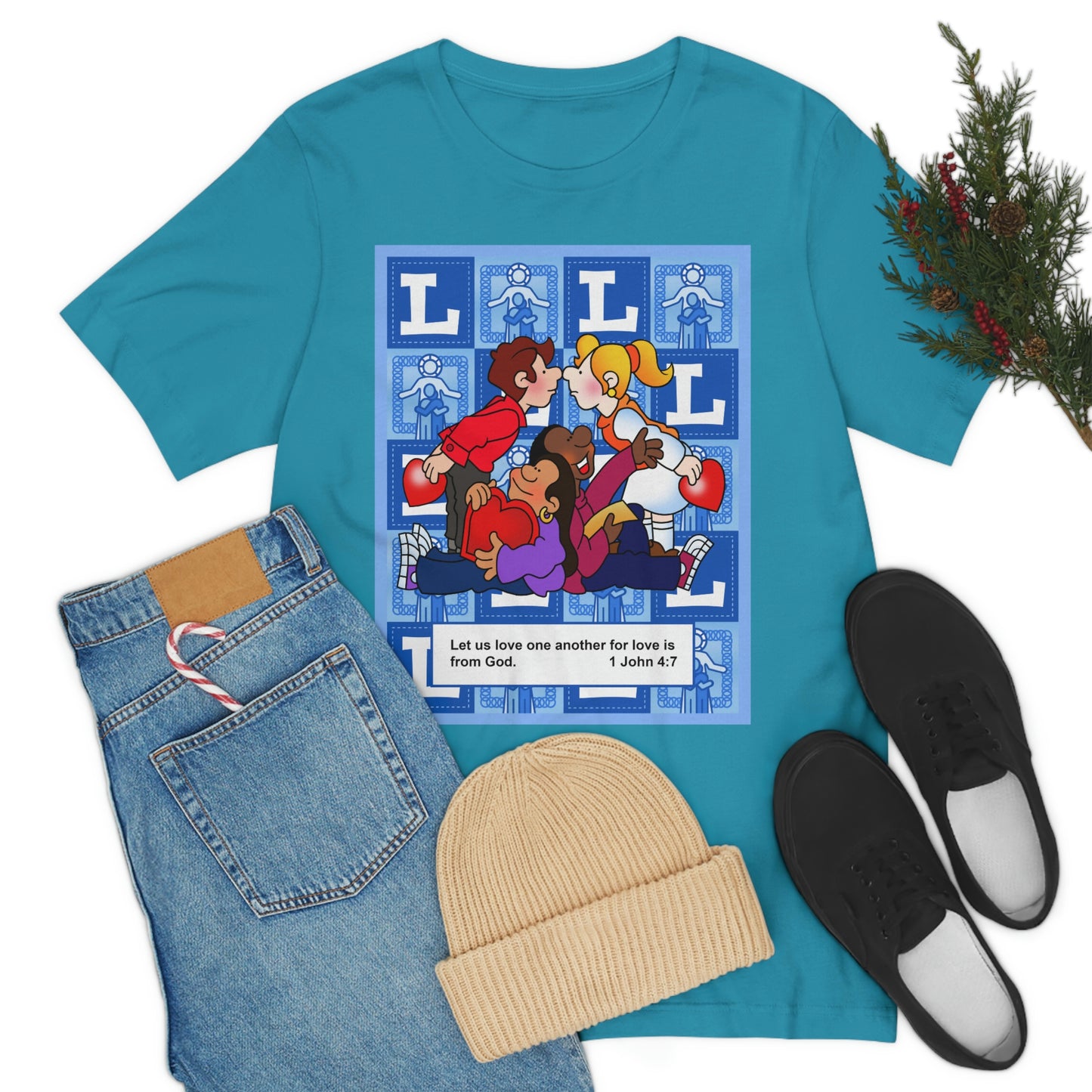 The Bible as Simple as ABC L Unisex Jersey Short Sleeve Tee