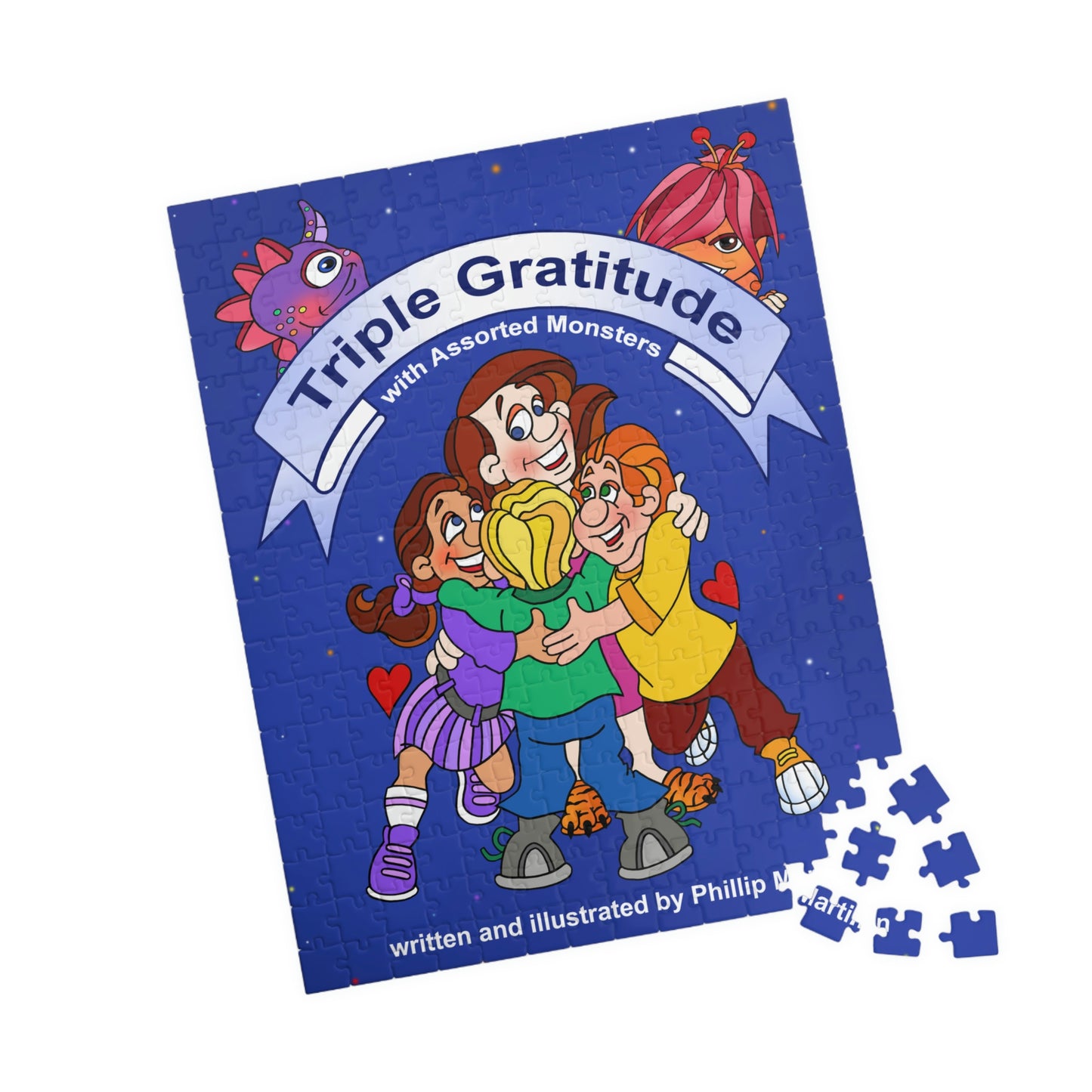 Triple Gratitude with Assorted Monsters Puzzle (110, 252, 500, 1014-piece)