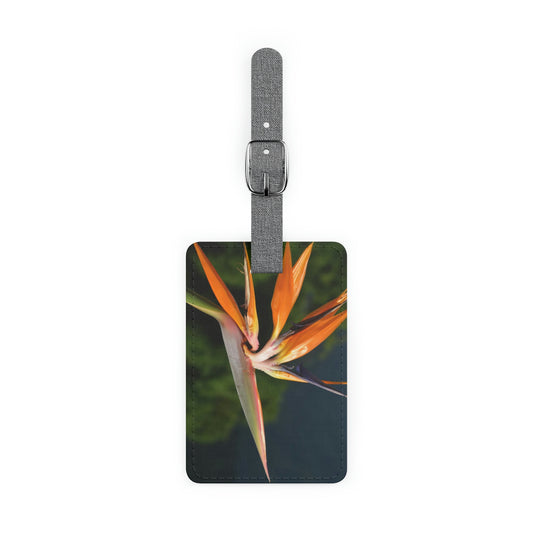 Flowers 26 Saffiano Polyester Luggage Tag, Rectangle