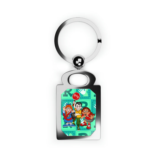 The Bible as Simple as ABC R Rectangle Photo Keyring