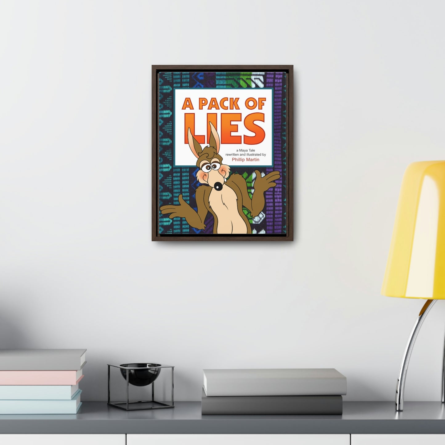 A Pack of Lies Gallery Canvas Wraps, Vertical Frame