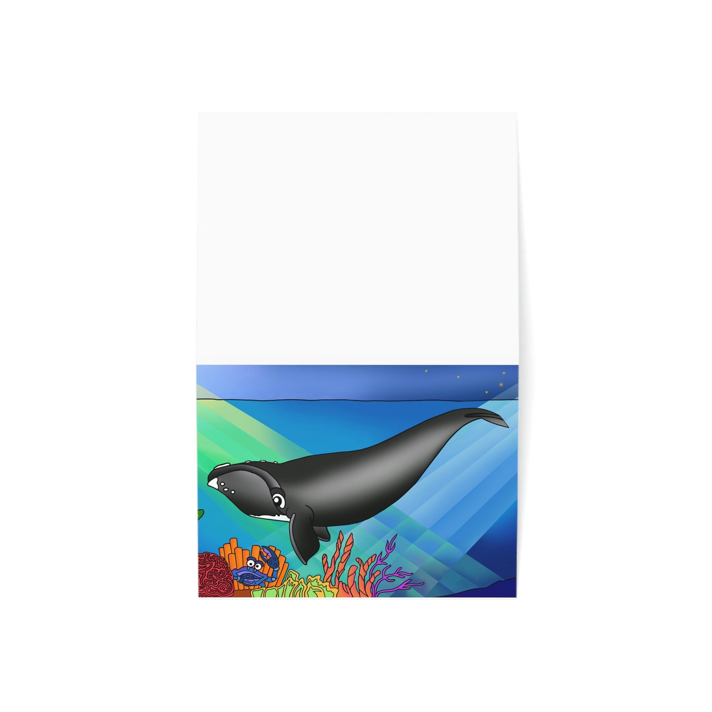 Gray Whale Greeting Cards (1, 10, 30, and 50pcs)