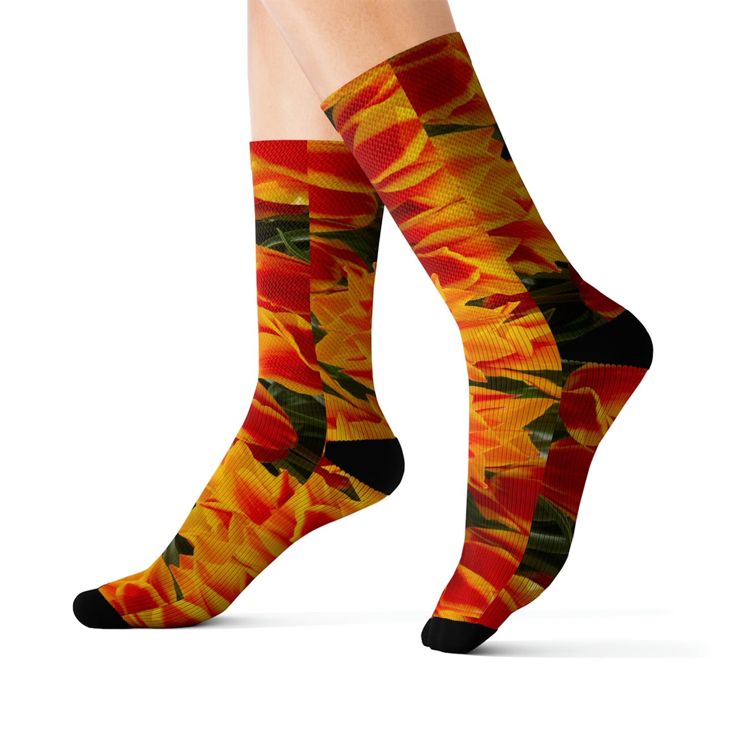 Flowers 12 Sublimation Socks