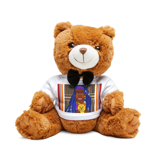 The Kitty Cat Cried! Teddy Bear with T-Shirt