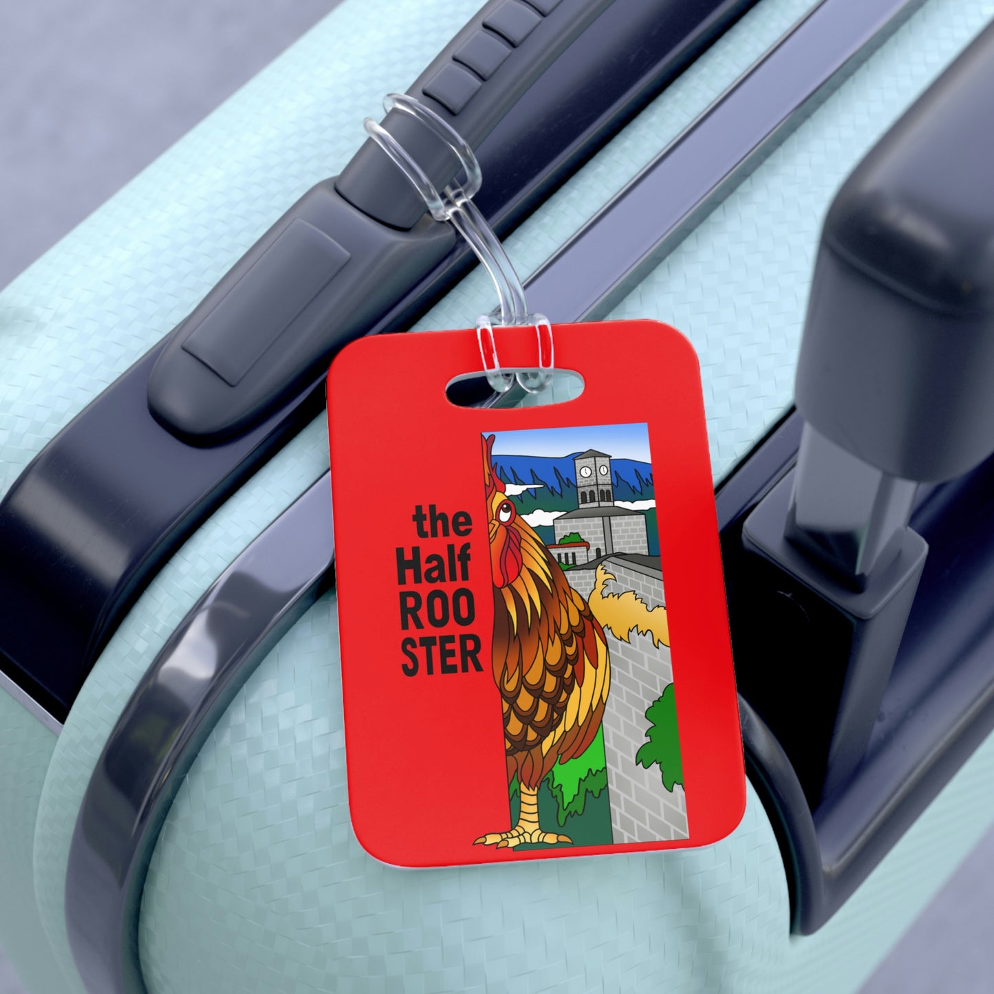 The Half Rooster Bag Tag