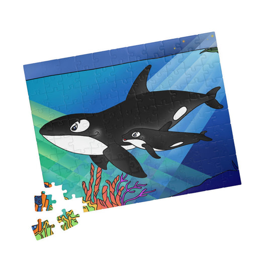 Orcas Puzzle (110, 252, 500, 1014-piece)